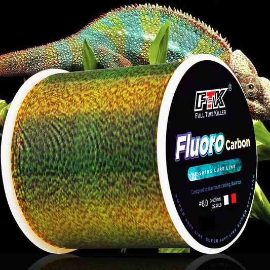 Invisible Fluorocarbon Coated Fishing Line, 300/500M, 0.20mm-0.50mm, 4.13LB-34.32LB, High Strength Spotted Line
