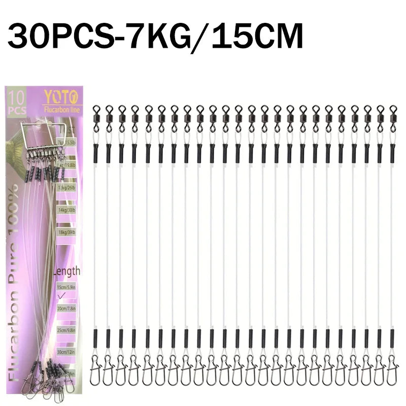 100%Fluorocarbon Fishing Line Rolling Rotation and Quick Locking Pressure Test Fluorocarbon Fishing Line 7-18KG