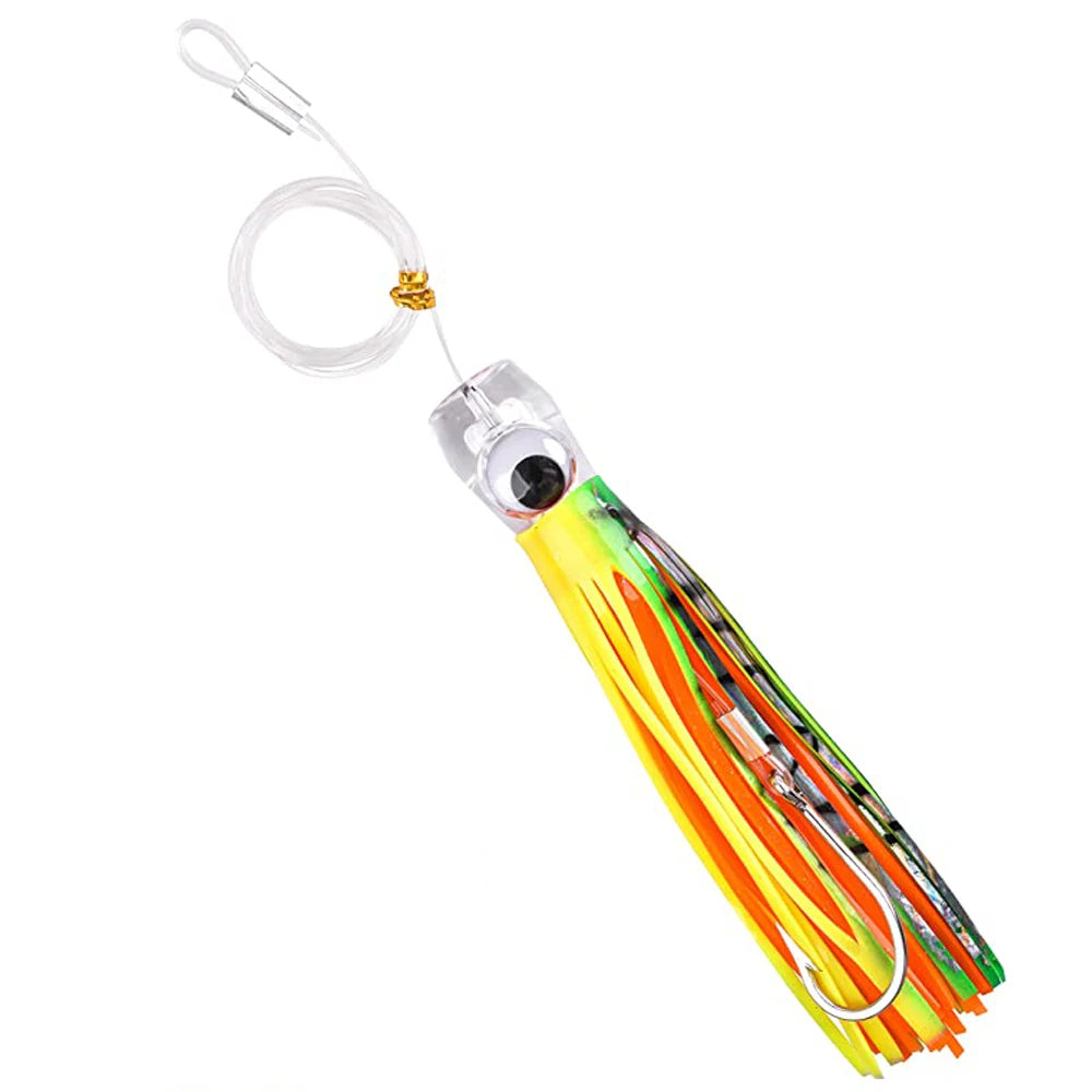 68G/108G Trolling Lure Marlin Tuna Mahi Dolphin Durado Wahoo Shark Skirts Big Game Leader Fishing Rigs Deep Sea Fishing Lure