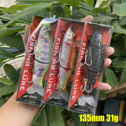 Swimbait Fishing Lure 135Mm 31G Multi Joint Slow Sinking Bait Wobbler
