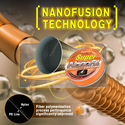 2025 Winner Nanofil Orange - High-Quality Smooth Thin Fishing Line for Spinning Reels by The Line Laboratory