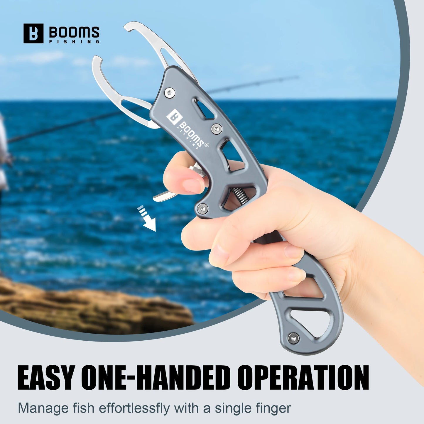 Aluminum Alloy New Fishing Grip Pliers Fishing Lip Gripper Fish Plier Hand Grip Fishing Accessories
