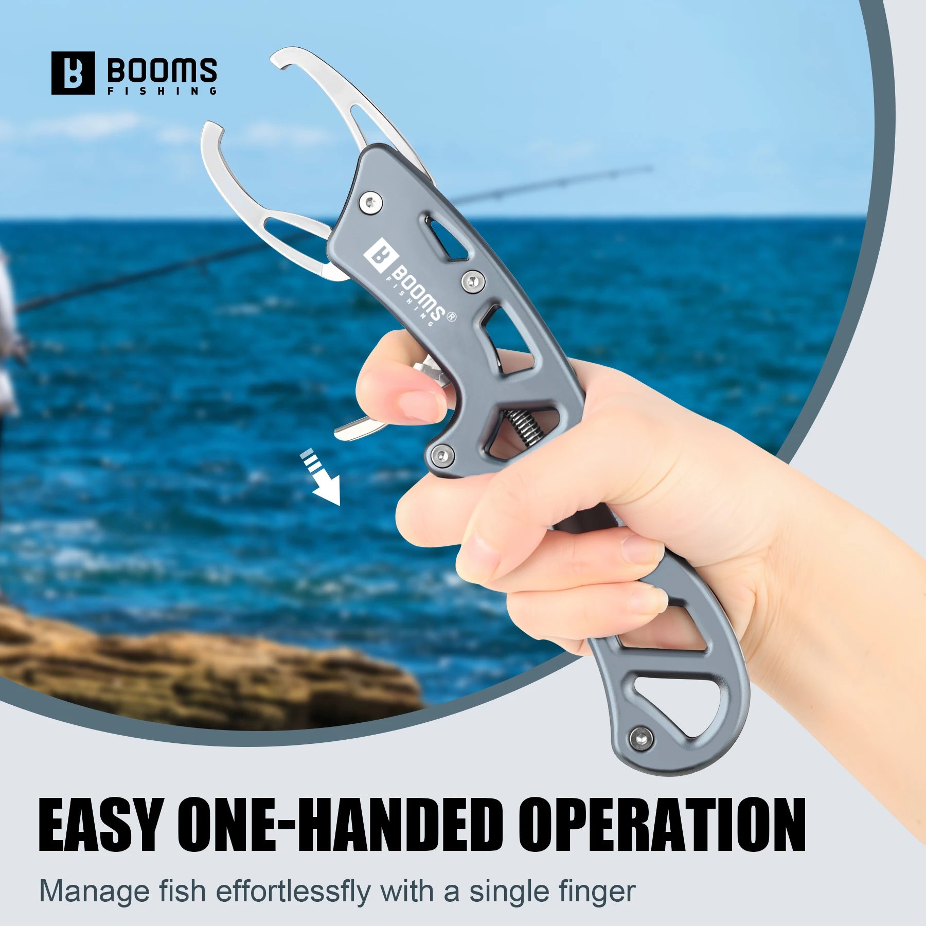 Aluminum Alloy New Fishing Grip Pliers Fishing Lip Gripper Fish Plier Hand Grip Fishing Accessories