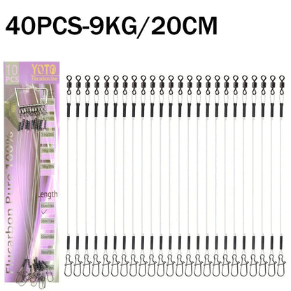 100%Fluorocarbon Fishing Line Rolling Rotation and Quick Locking Pressure Test Fluorocarbon Fishing Line 7-18KG
