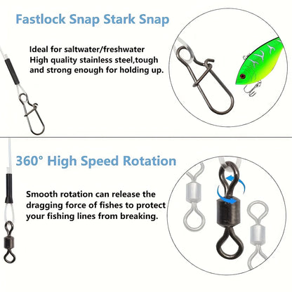 100%Fluorocarbon Fishing Line Rolling Rotation and Quick Locking Pressure Test Fluorocarbon Fishing Line 7-18KG