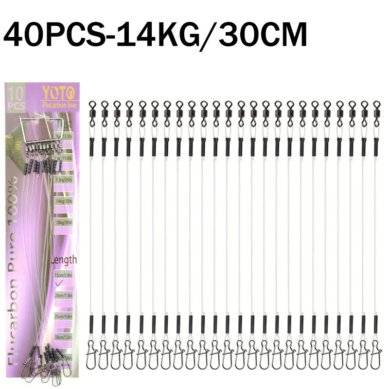 100%Fluorocarbon Fishing Line Rolling Rotation and Quick Locking Pressure Test Fluorocarbon Fishing Line 7-18KG