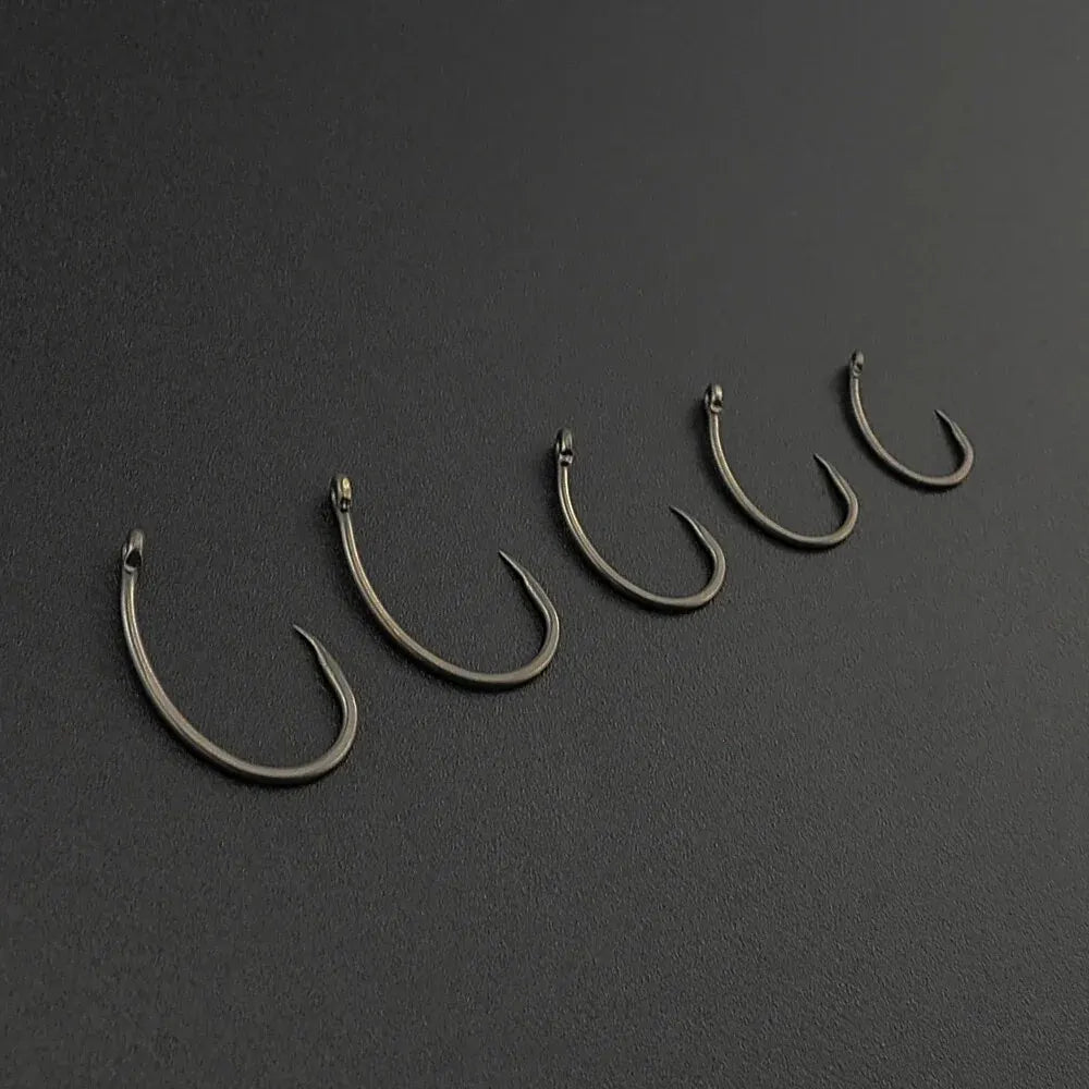 50Pcs Coating High Carbon Stainless Steel Barbless Hooks 8012 Fishing Hook Fishing Tool Accessories