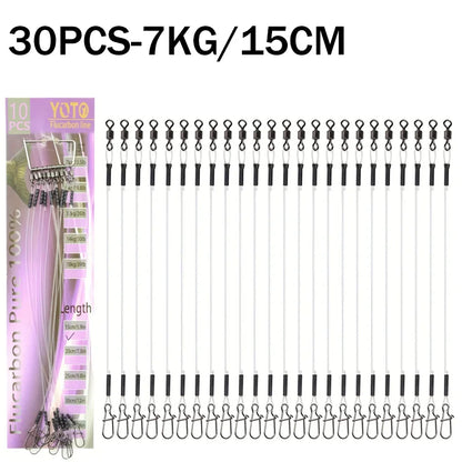 100%Fluorocarbon Fishing Line Rolling Rotation and Quick Locking Pressure Test Fluorocarbon Fishing Line 7-18KG