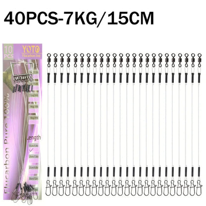 100%Fluorocarbon Fishing Line Rolling Rotation and Quick Locking Pressure Test Fluorocarbon Fishing Line 7-18KG