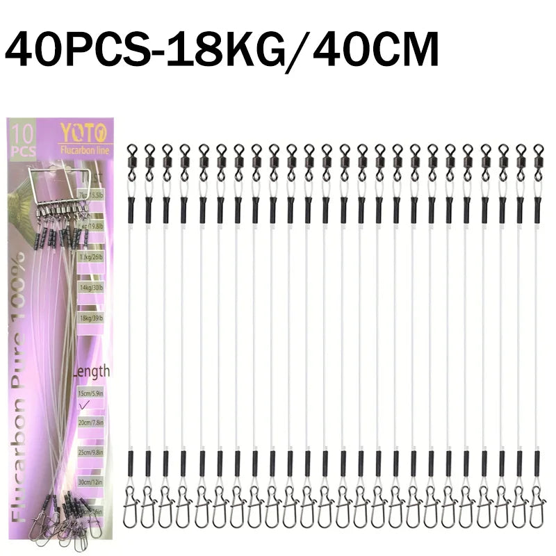 100%Fluorocarbon Fishing Line Rolling Rotation and Quick Locking Pressure Test Fluorocarbon Fishing Line 7-18KG