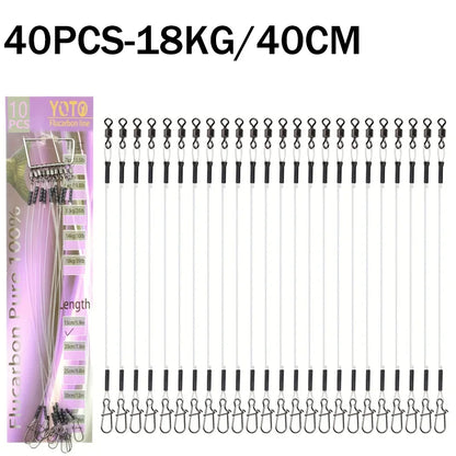 100%Fluorocarbon Fishing Line Rolling Rotation and Quick Locking Pressure Test Fluorocarbon Fishing Line 7-18KG