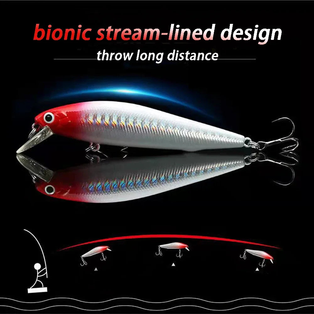 Sinking Minow 5-14G Jerkbait Fishing Lure Professional Gravity Balance System Cast Deep Bait Crank Wobbler Pesca Swimbait Pesca
