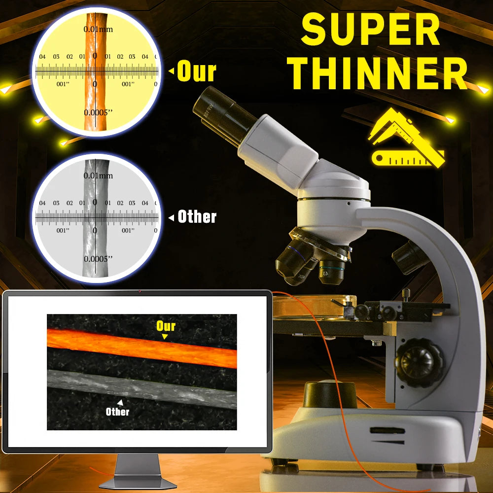 2025 Winner Nanofil Orange - High-Quality Smooth Thin Fishing Line for Spinning Reels by The Line Laboratory
