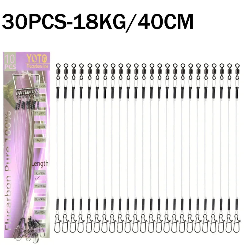 100%Fluorocarbon Fishing Line Rolling Rotation and Quick Locking Pressure Test Fluorocarbon Fishing Line 7-18KG