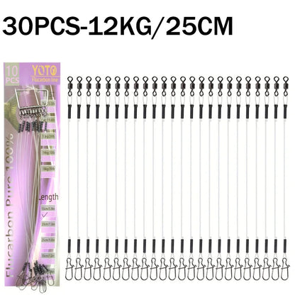 100%Fluorocarbon Fishing Line Rolling Rotation and Quick Locking Pressure Test Fluorocarbon Fishing Line 7-18KG
