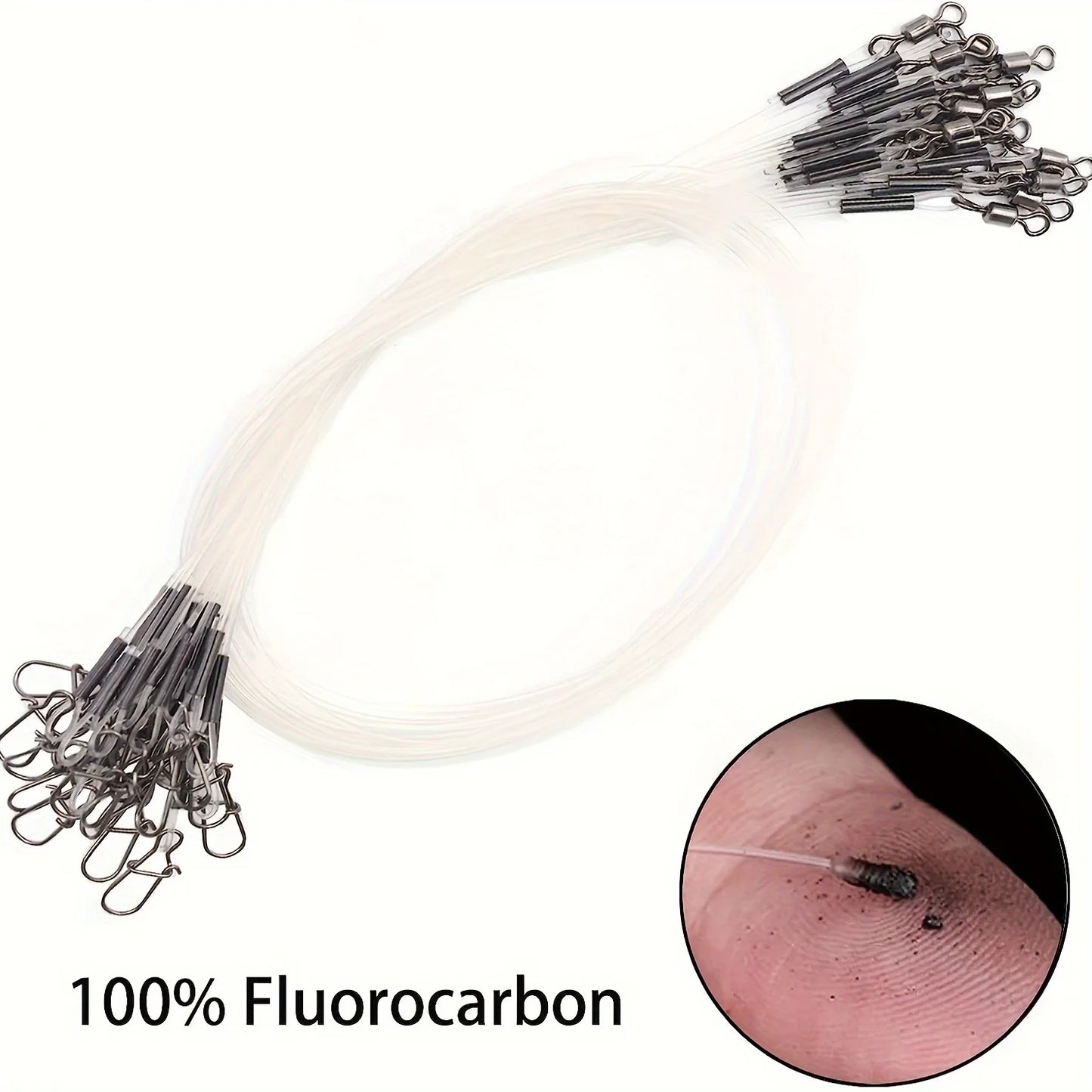 100%Fluorocarbon Fishing Line Rolling Rotation and Quick Locking Pressure Test Fluorocarbon Fishing Line 7-18KG