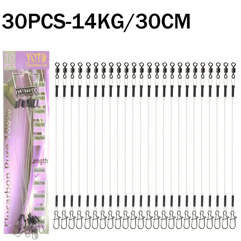 100%Fluorocarbon Fishing Line Rolling Rotation and Quick Locking Pressure Test Fluorocarbon Fishing Line 7-18KG